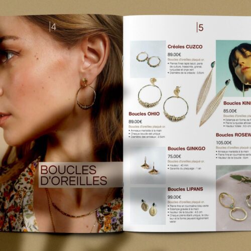 Visuel page boucles d'oreilles du catalogue de bijoux Apache